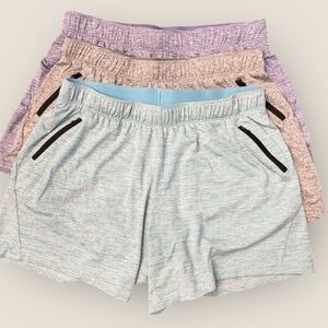 LOT OF 3 Liberty Pro Women Shorts Zip Pockets Performance Stretch  Sz L CQ